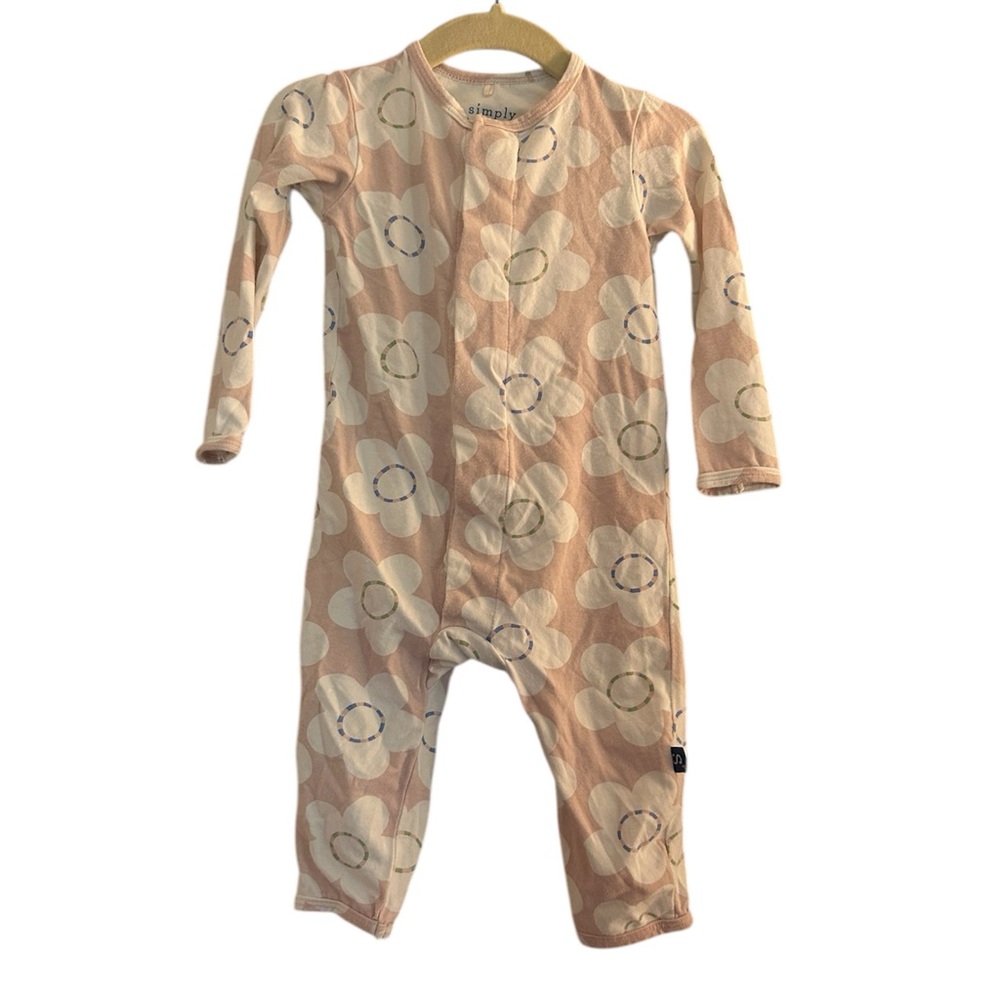 Simply Magnetic Me Simply Flower Pink Magnetic Coverall Size 6-9 Months